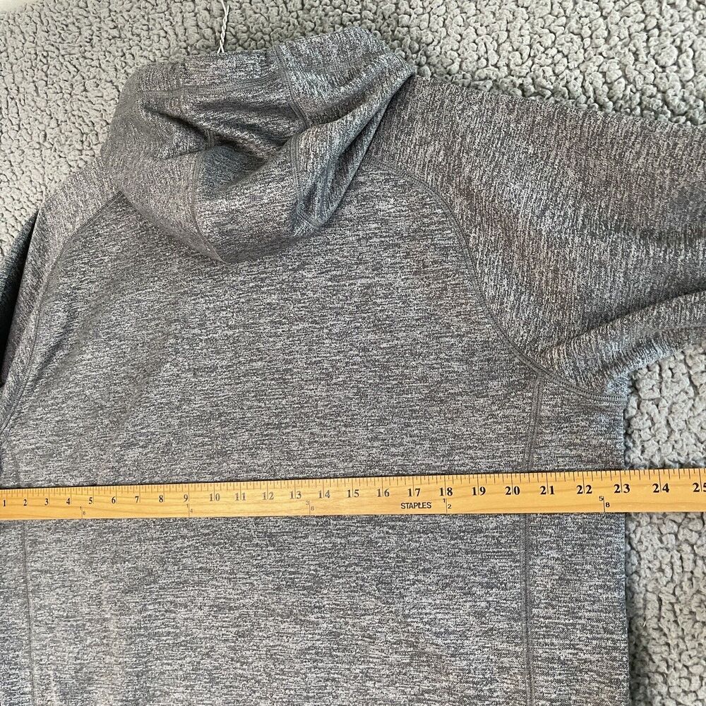 Adidas Essentials Sweater Mens Large Gray Charcoal Hoodie Sportswear Climawarm - Picture 8 of 13